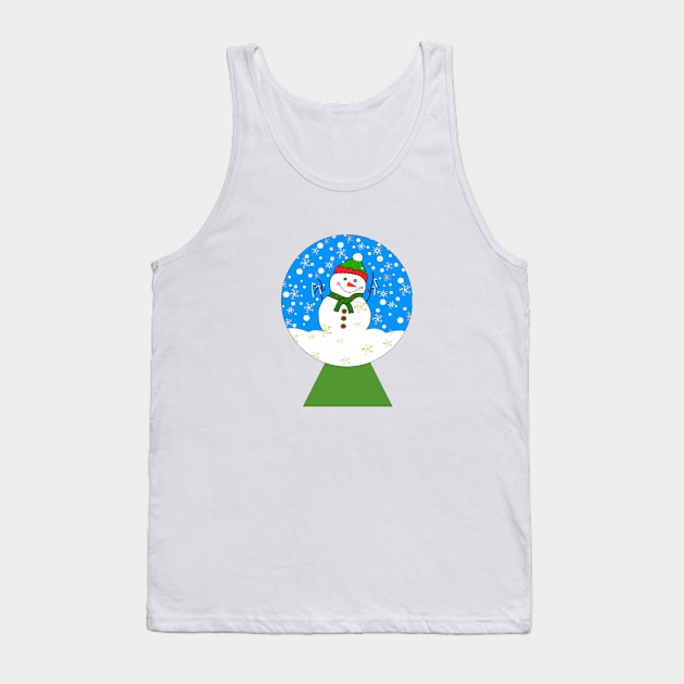 SNOWMAN Snowglobe Tank Top by SartorisArt1